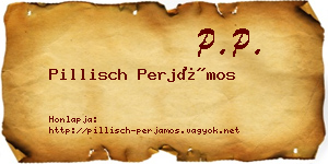 Pillisch Perjámos névjegykártya